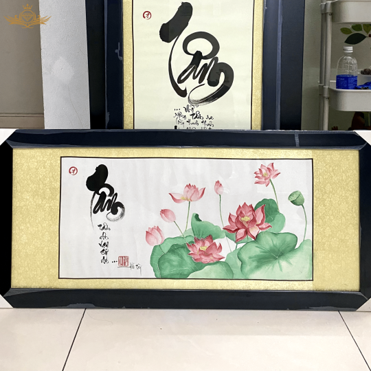 Tranh Thư pháp chữ Tâm - chữ Nhẫn - chữ theo yêu cầu